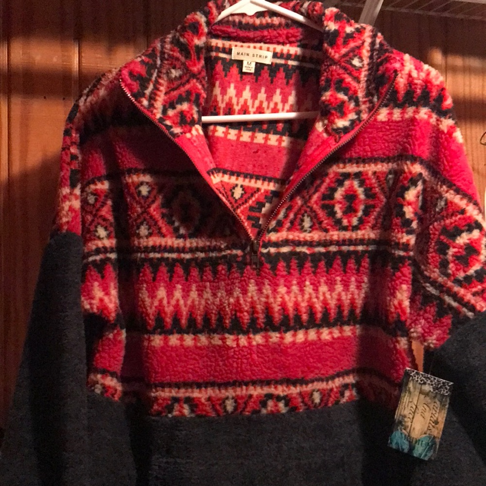 Aztec Sherpa pullover